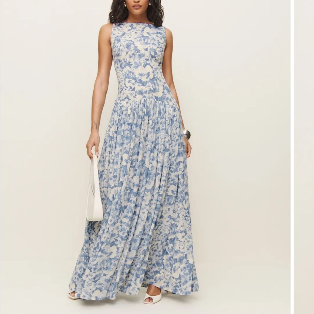 Reformation Carmella dress - larkspur